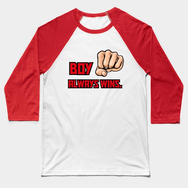 boy always wins boxing punch Baseball T-Shirt by hnueng111